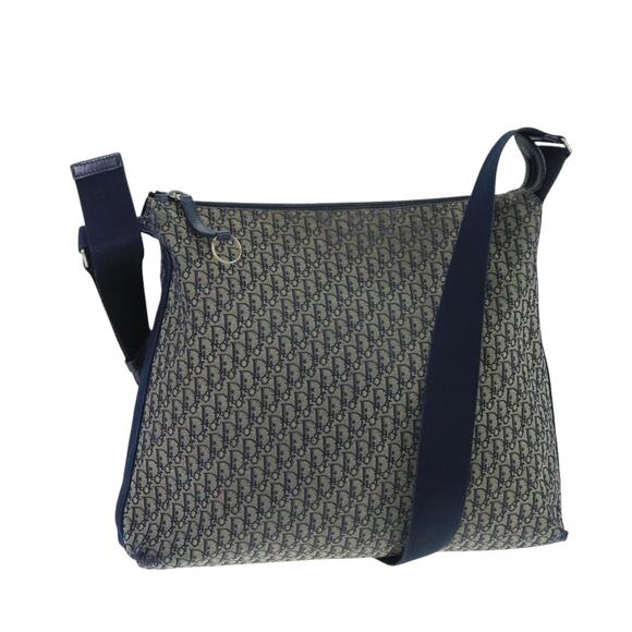 DIOR Trotter Canvas Shoulder Bag Navy - Picture 1 of 16